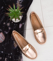 Mokasyny damskie Danic L7189A Szampańskie