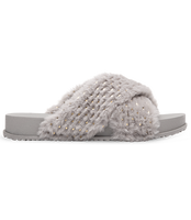 Klapki damskie Ideal Shoes L-2756 Szare