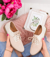 Półbuty damskie N/M 888-165 Beżowe