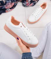 Buty sportowe damskie Abloom W-68 Biało-Różowe