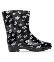 Kalosze damskie Lano ANX-01 Black 1 Flower