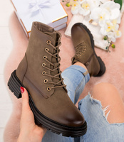 Botki damskie Skotnicki B-3-1352 Ciemnobrązowe