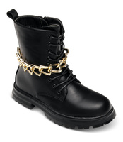 Botki dziewczęce Rock & Joy 7508-3A Czarne + G
