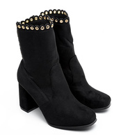 Botki damskie Ideal Shoes J-8680 Czarne