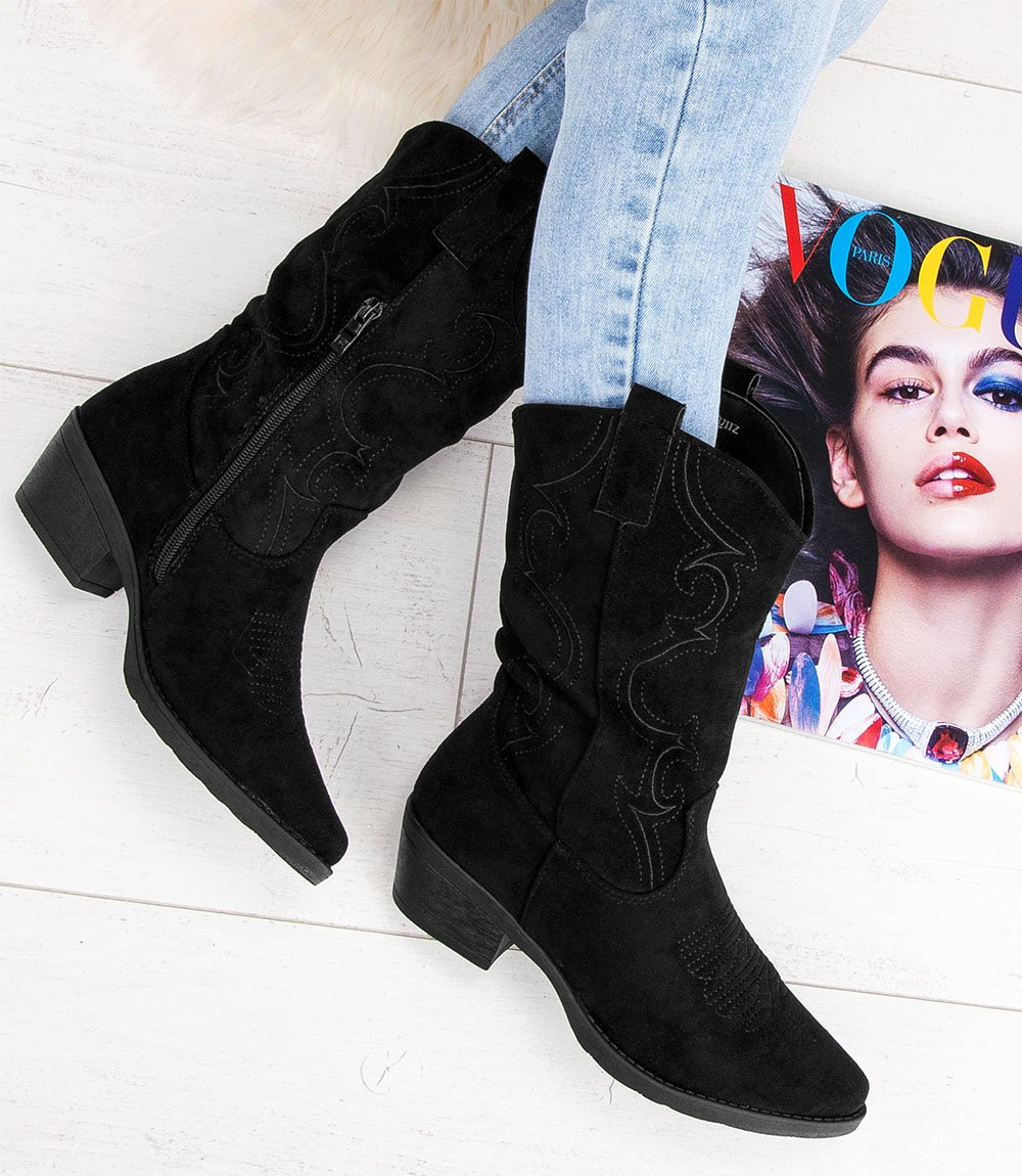 Kowbojki damskie Marquiiz G-7677 Czarne