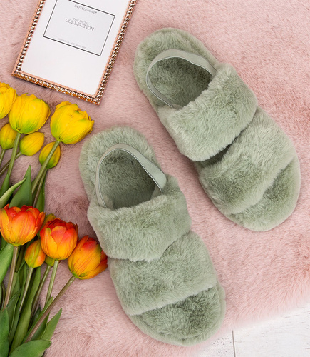 Kapcie damskie Lady Glory P237 Zielone