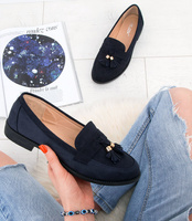 Mokasyny damskie Abloom 8336-4 Granatowe