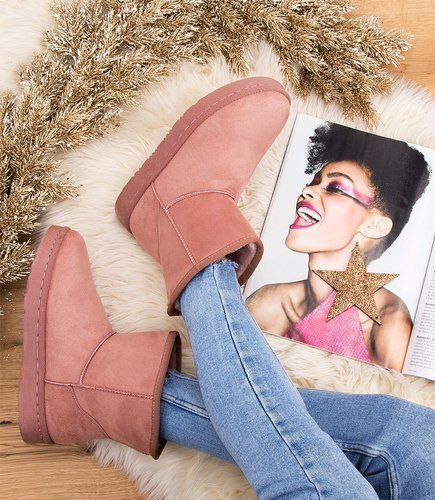 Śniegowce damskie N/M AZ-865 Różowe