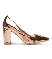 Czółenka damskie Style Shoes 6762 Szampańskie