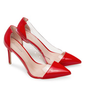 Czółenka damskie Bestelle B1639-47 Czerwone