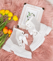 Botki damskie Lady Glory F6008 Białe