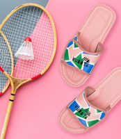 Klapki damskie Kubota Rzep Różowe 90s