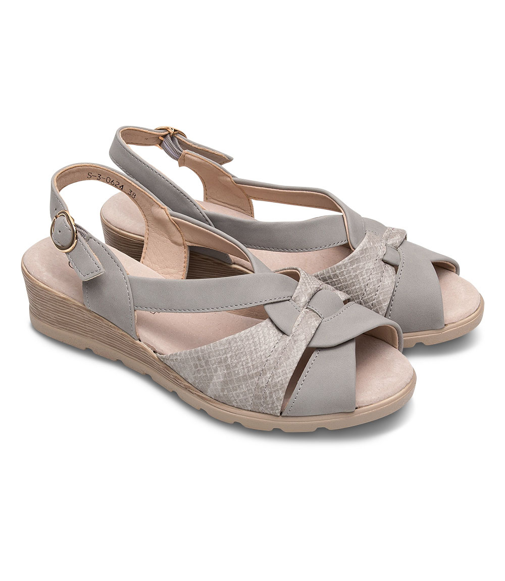 Sandałki damskie Skotnicki S-3-0624 Szare