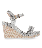 Sandałki damskie Ideal Shoes U-6292 Skóra Węża