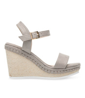 Sandałki damskie Ideal Shoes U-6292 Szare