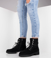 Botki damskie Bestelle BK-08 Czarne