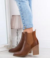 Botki damskie Sixth Sens C682 Brązowe