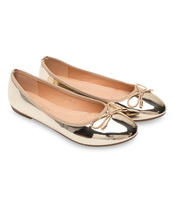 Balerinki damskie Abloom 9988-139 Złote