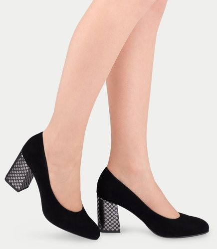 Czółenka damskie Laura Messi 1651 Czarne