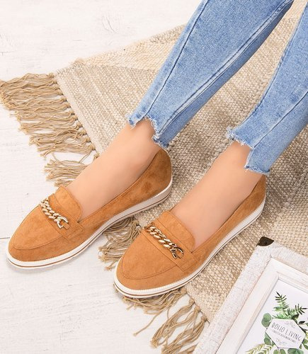 Mokasyny damskie Sixth Sens 888-161 Brązowe