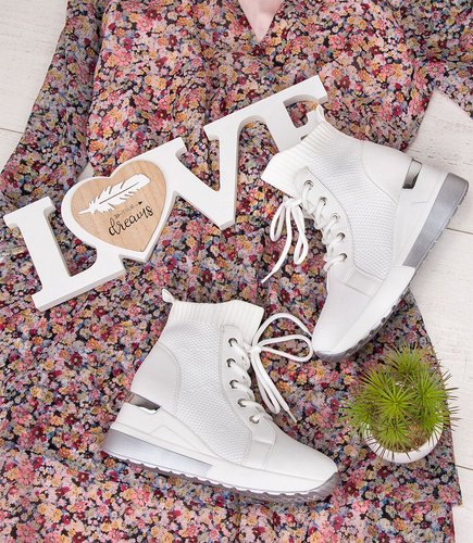 Buty sportowe damskie Lady Glory HQ292 Białe