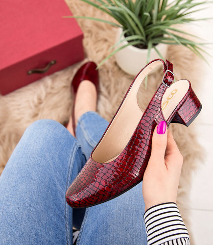 Sandały damskie Pesco 1942 Czerwone