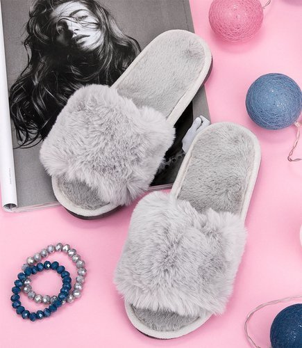 Kapcie damskie Lano K-3/G10 Szare