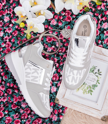 Buty sportowe damskie Skotnicki P-3-0588 Szare