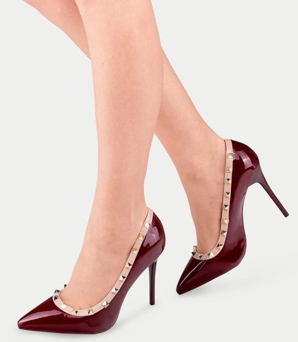 Czółenka damskie Sixth Sens X-68 Bordowe