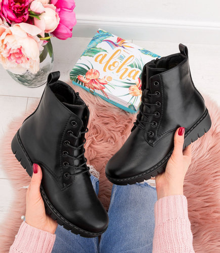 Botki damskie Skotnicki B-3/174 Czarne