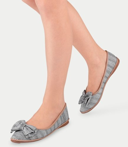 Balerinki damskie Ideal Shoes M-8805 Czarne