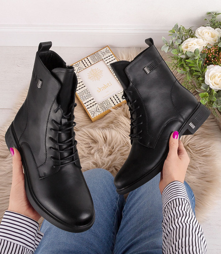 Botki damskie Jankowski JK/B-3-216 Czarne