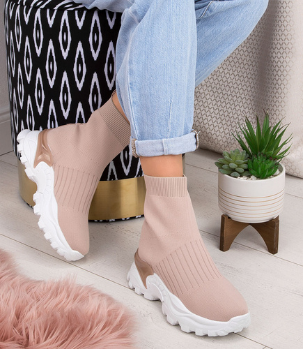 Buty sportowe damskie Day Vine Y562 Beżowe