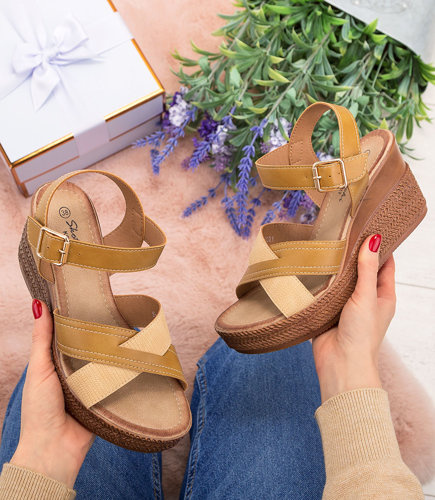 Sandałki damskie Skotnicki S-3/4021 Beżowe