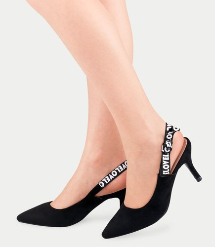 Czółenka damskie Bestelle 100-887SA-2 Czarne