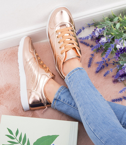 Buty sportowe Real Clothing A-3-754039 Szampańskie