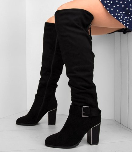 Kozaki damskie Sixth Sens F150 Czarne