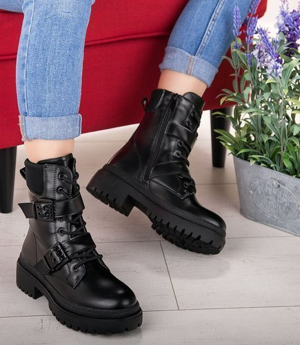 Botki damskie Sixth Sens JW132 Czarne