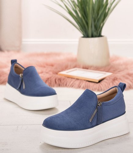 Buty sportowe damskie N/M HQ261 Niebieskie