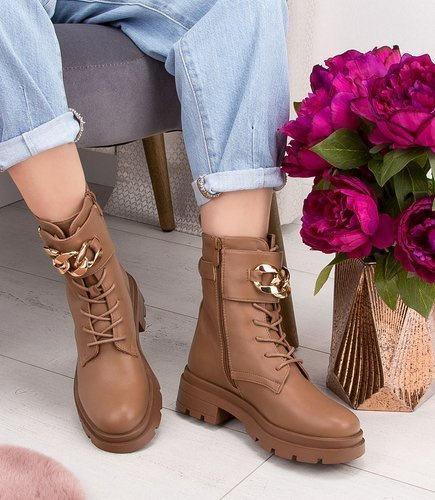 Botki damskie Sixth Sens JW150 Brązowe