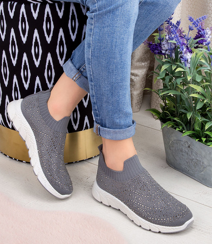 Buty sportowe damskie Skotnicki T-3-0592 Szare