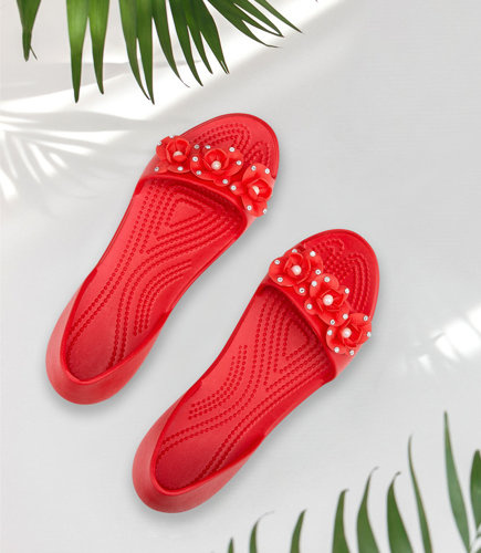 Balerinki damskie Realpaks SLJ-14F-F Czerwone