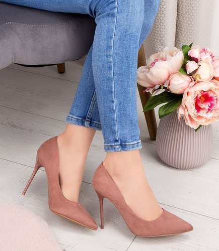 Czółenka damskie Style Shoes 6802 Różowe