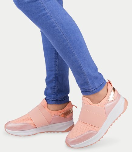 Buty sportowe damskie Ideal Shoes X-9700 Różowe