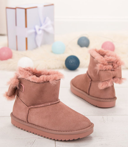 Śniegowce dziecięce W.S Shoes C-02 Różowe