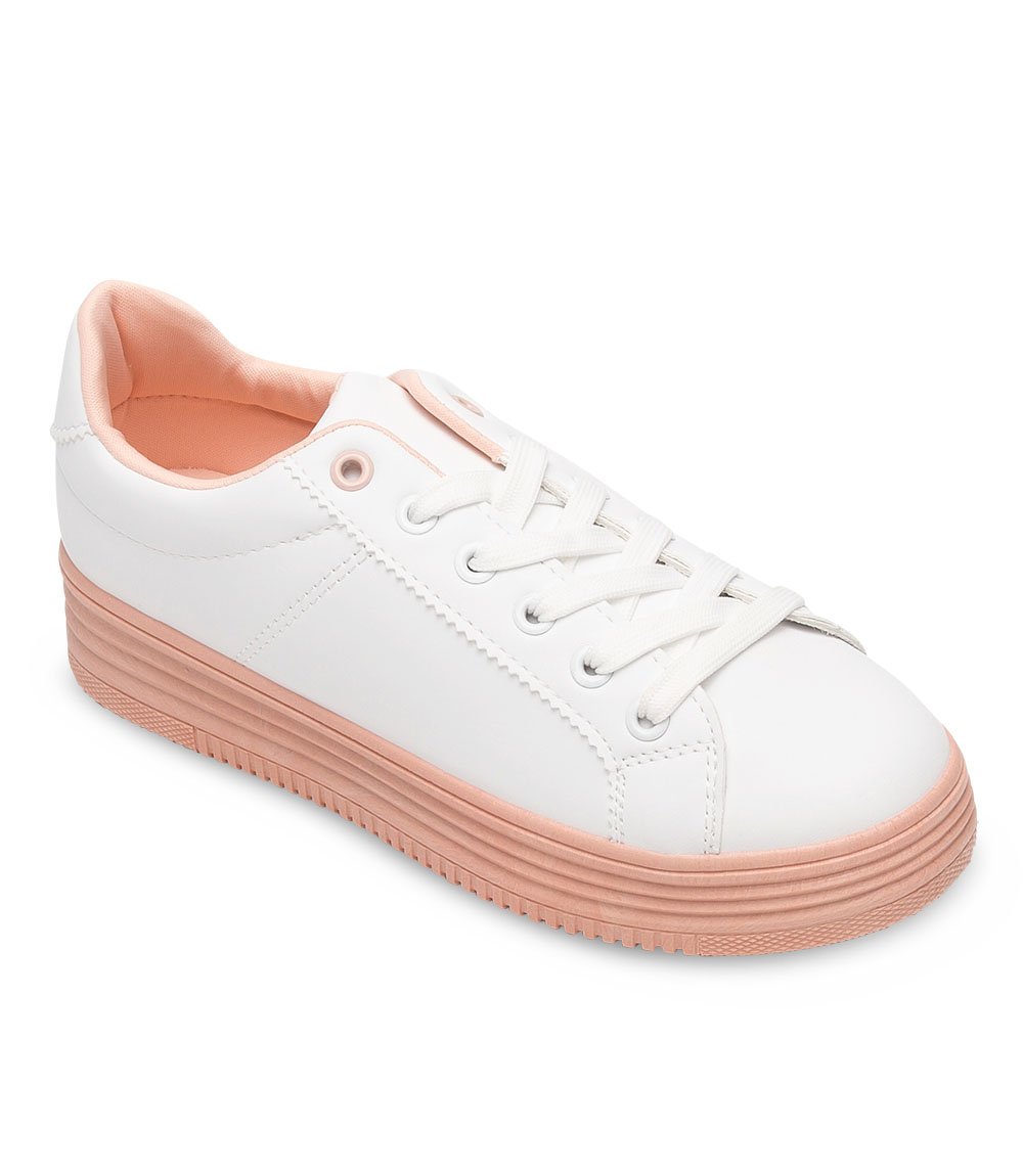 Buty sportowe damskie Abloom W-68 Biało-Różowe