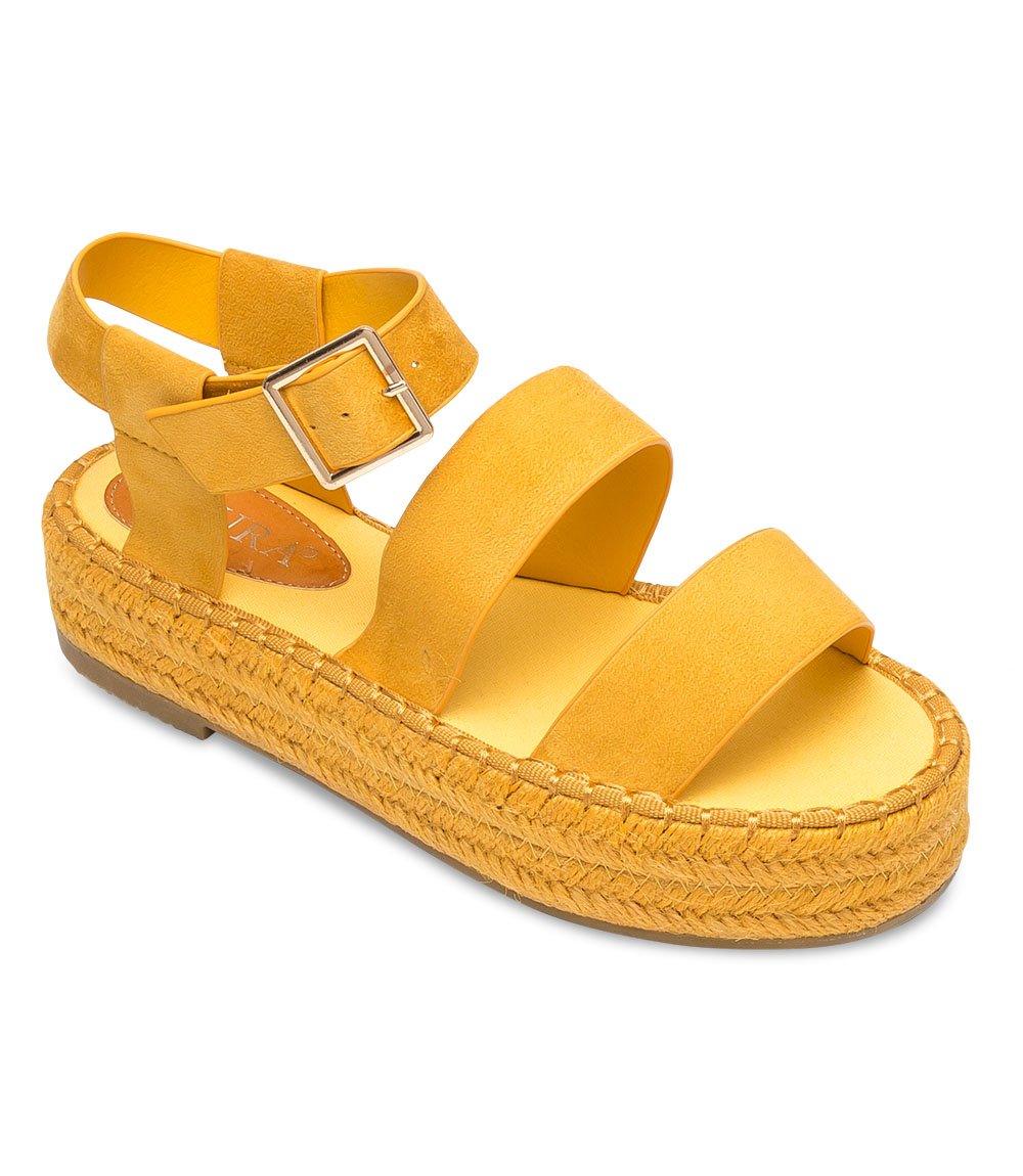 Sandałki damskie Coura 164 Żółte