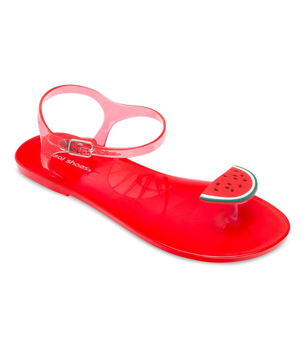 Sandałki damskie Ideal Shoes K-9185 Czerwone