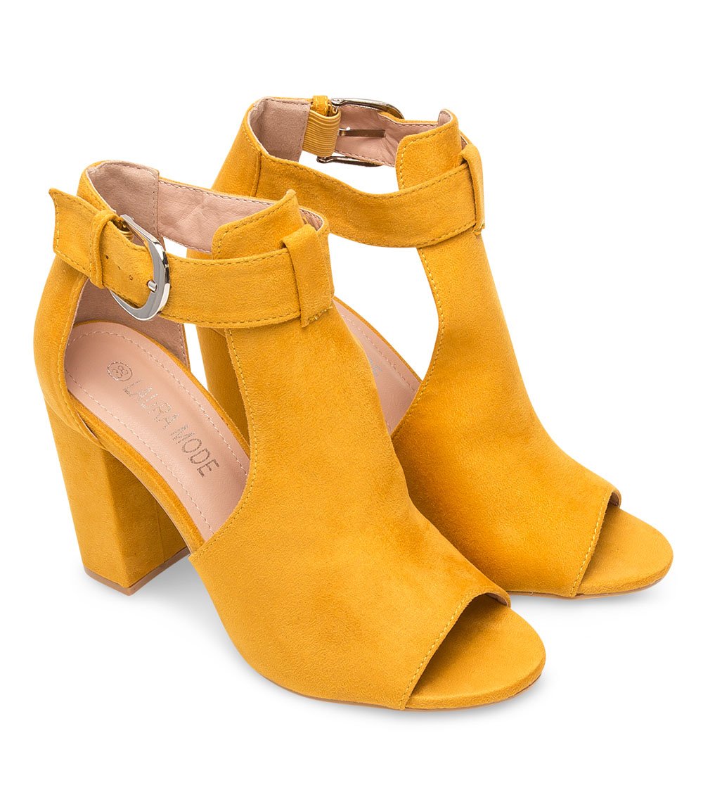 Sandałki damskie Laura Mode QL-97 Żółte