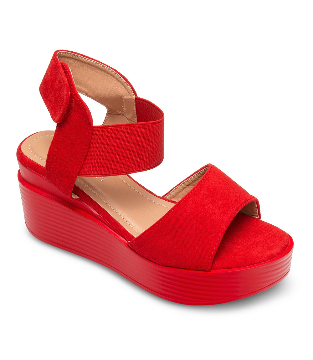Sandałki damskie Shoesita BE-9011 Czerwone